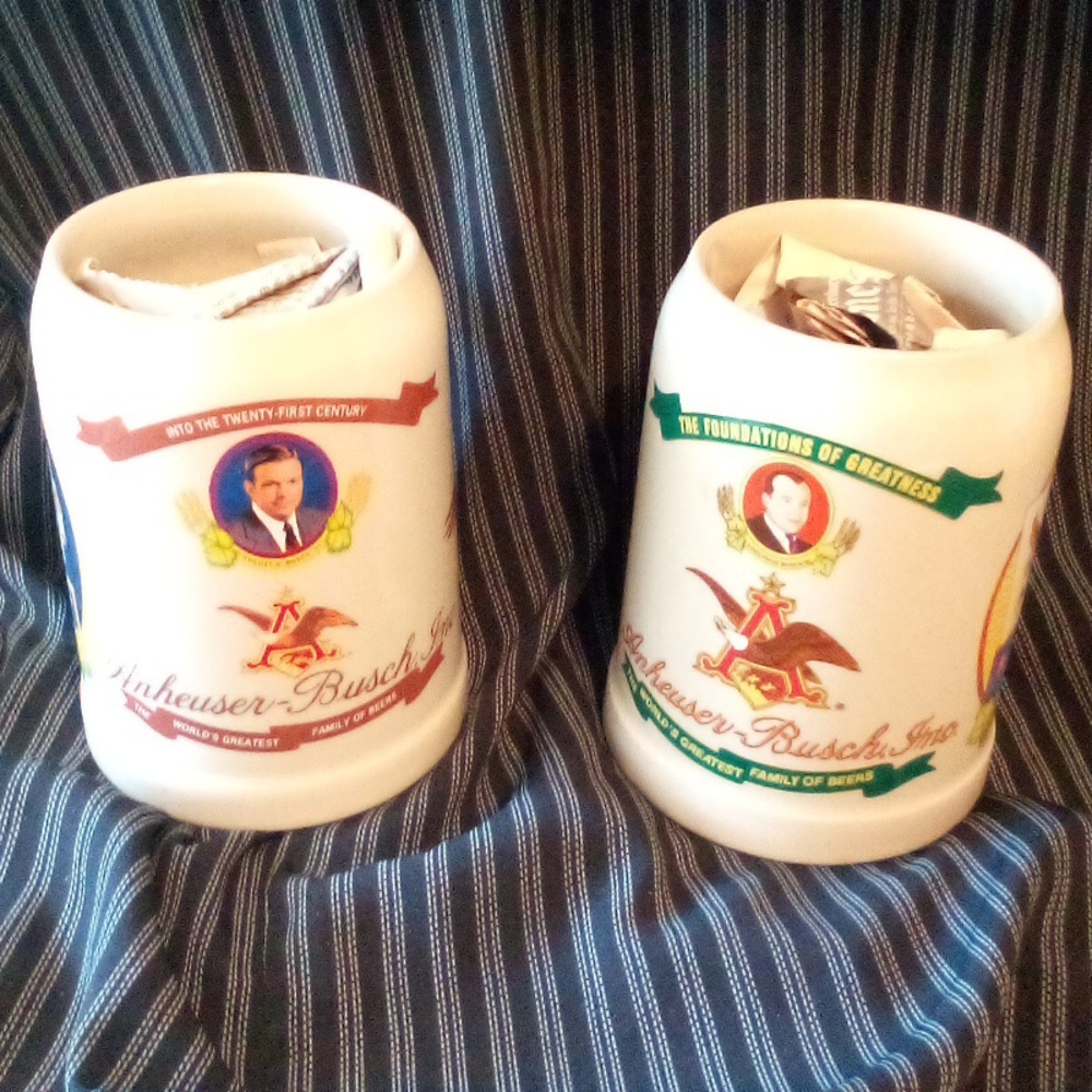 AUGUST BUSCH SR STEIN ANHEUSER BUSCH 1988